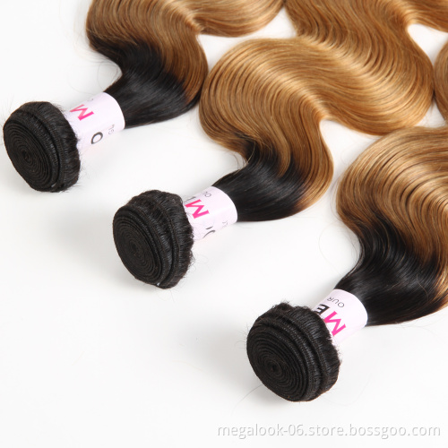 Megalook Virgin Brazilian Hair Bundles,Raw Brazilian Virgin Cuticle Aligned Hair,Wholesale Bundle Virgin Hair Vendors